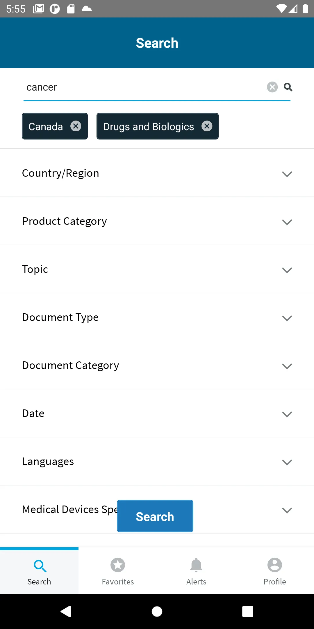 Cortellis Regulatory Alerts | Indus Appstore | Screenshot