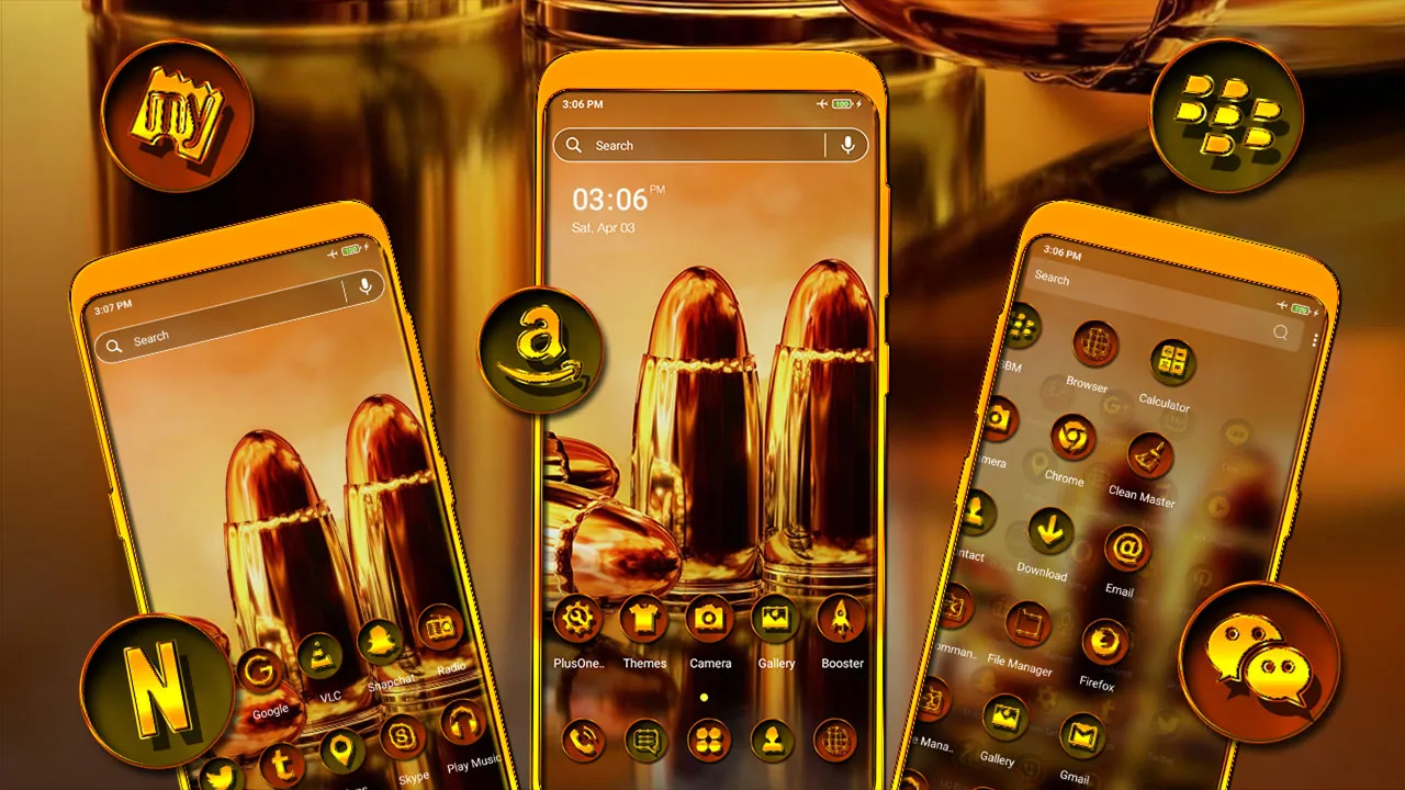 Golden Bullets Theme | Indus Appstore | Screenshot