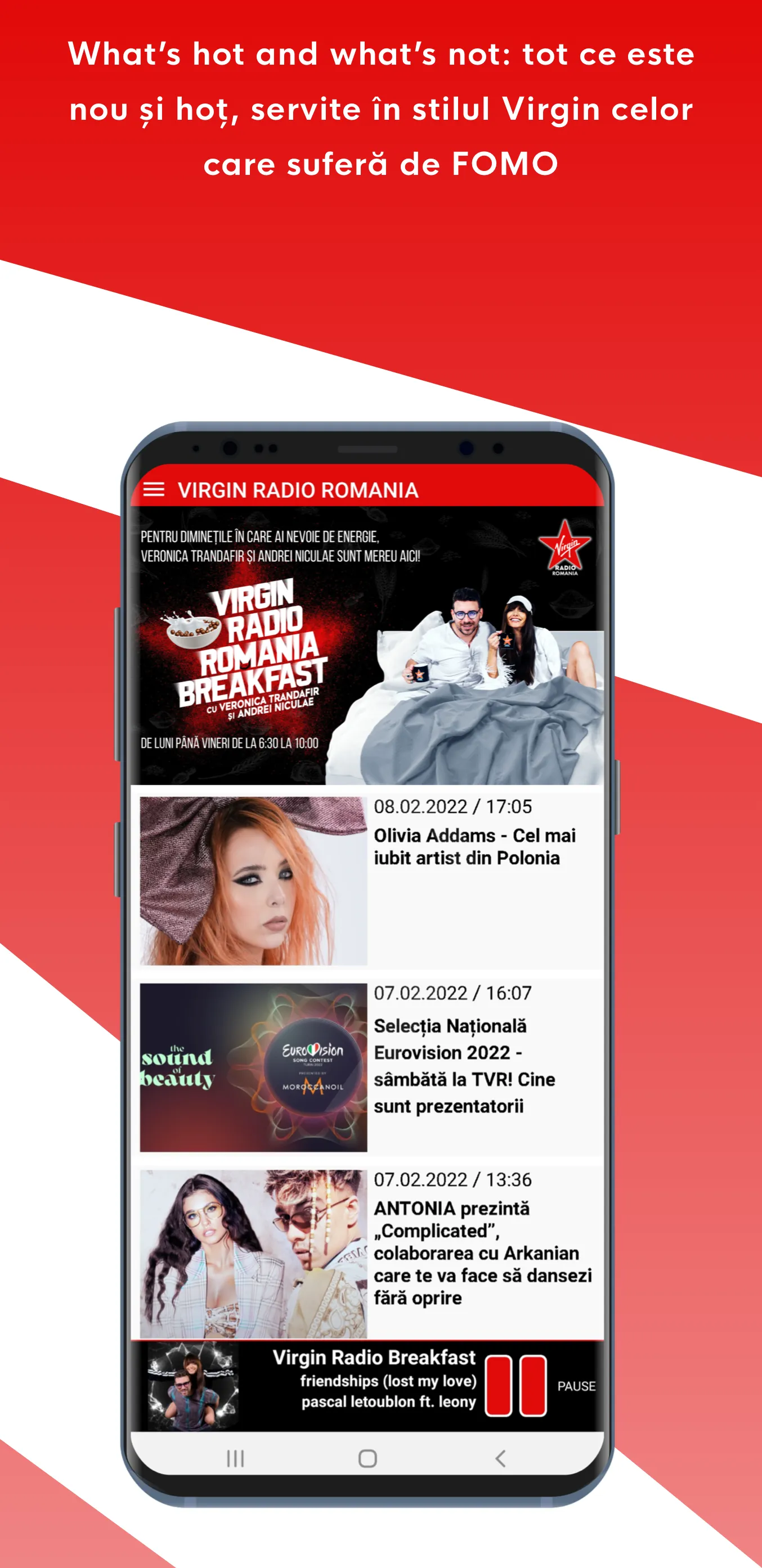 Virgin Radio Romania | Indus Appstore | Screenshot