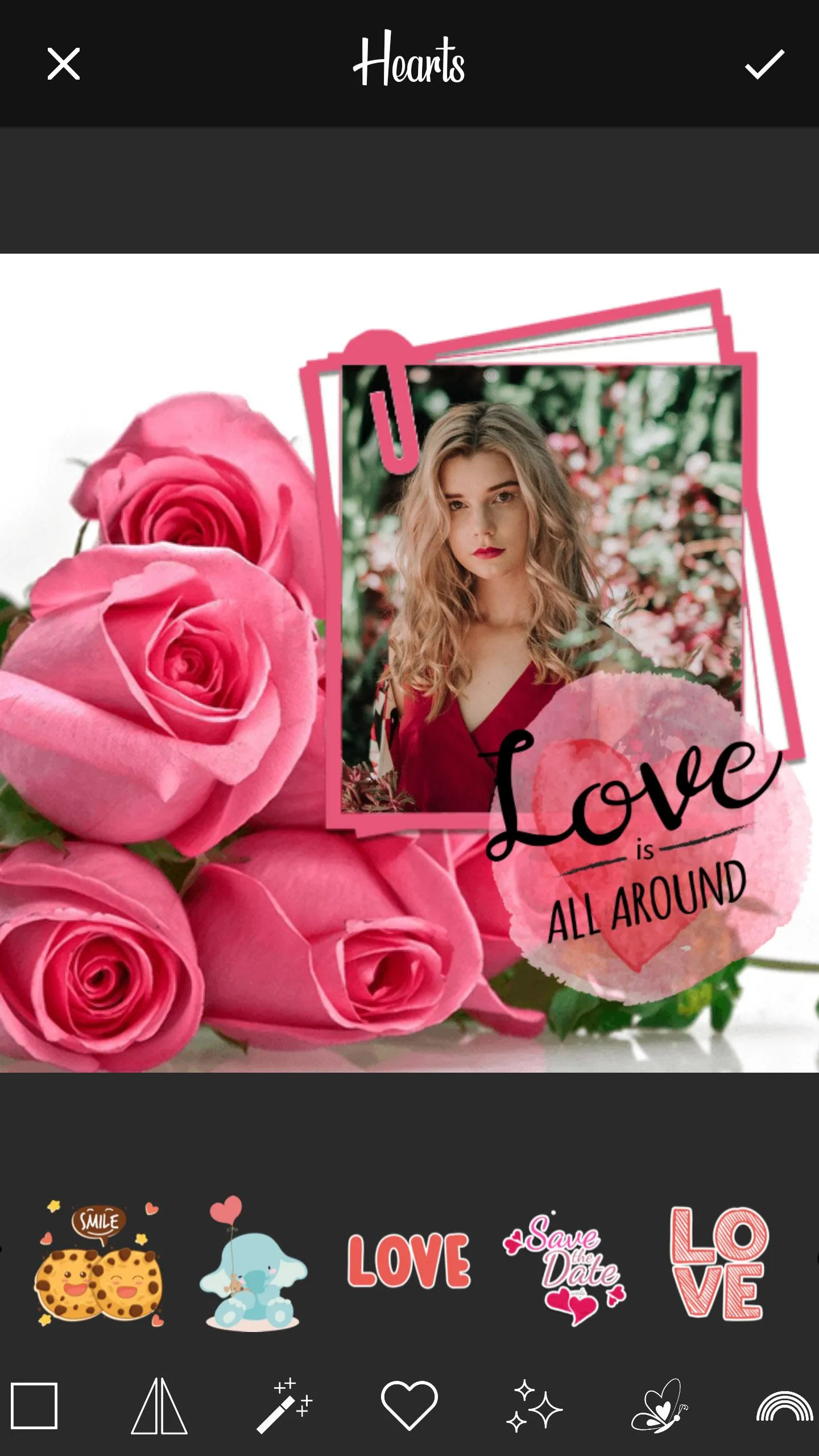 Rose Photo Frames Maker | Indus Appstore | Screenshot