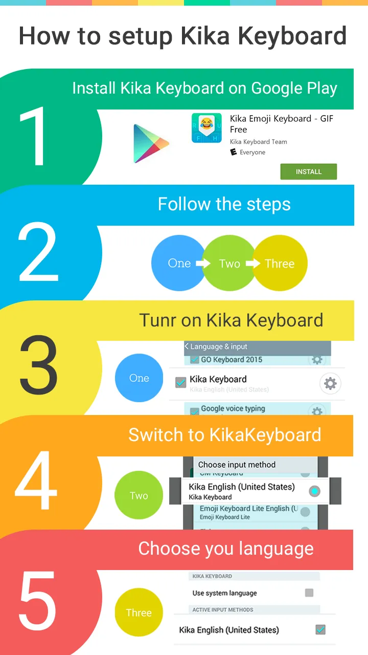 Neon Star Kika Keyboard Theme | Indus Appstore | Screenshot