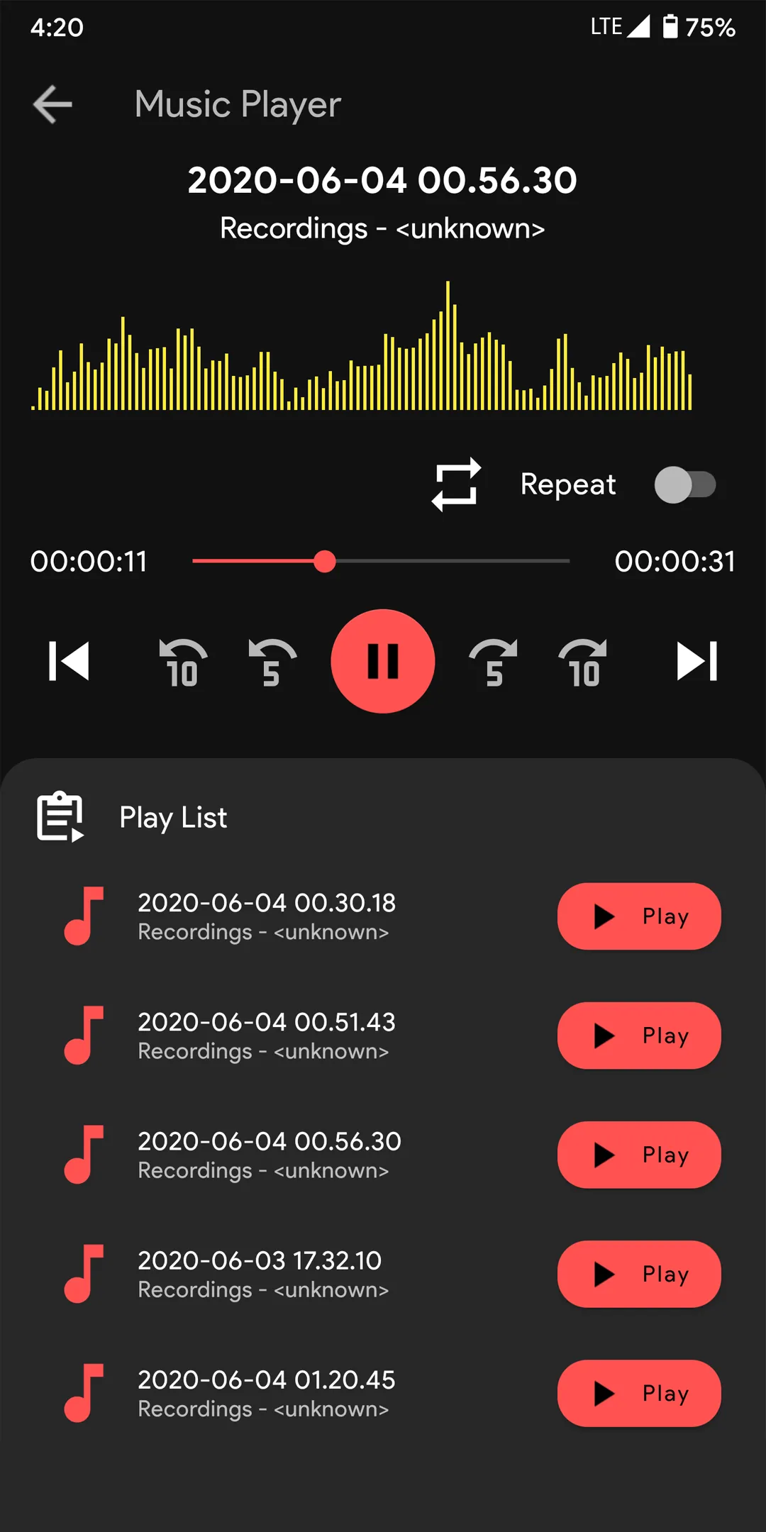 Audio Recorder | Indus Appstore | Screenshot