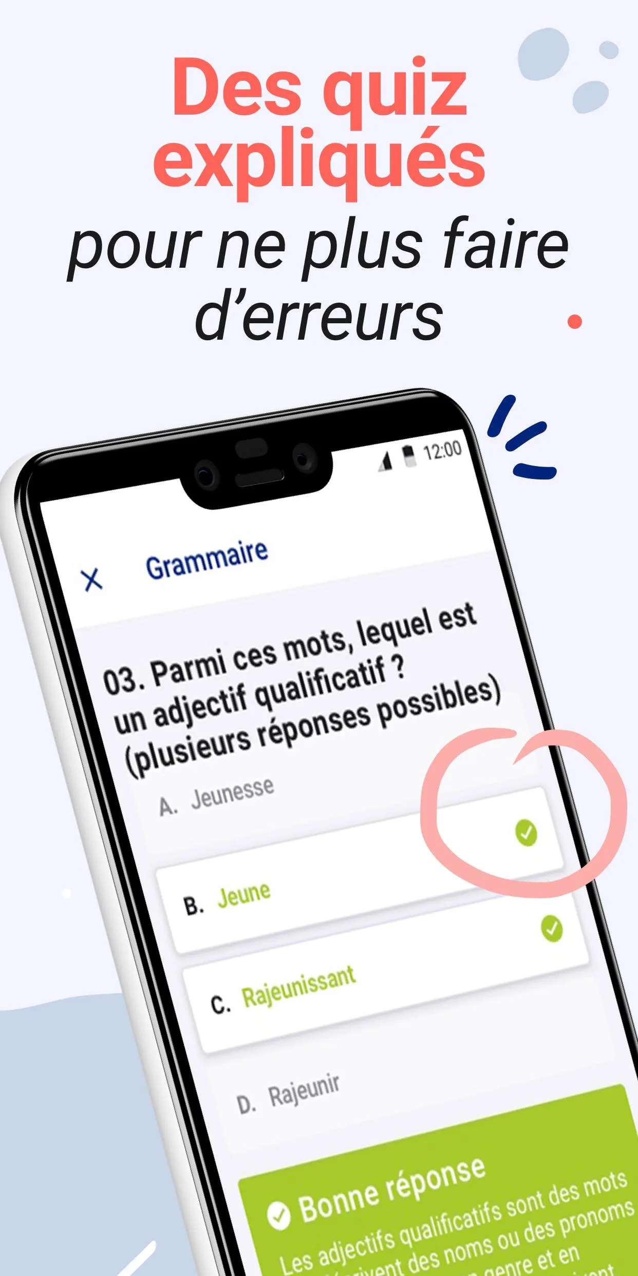 Orthographe : cours et quiz | Indus Appstore | Screenshot