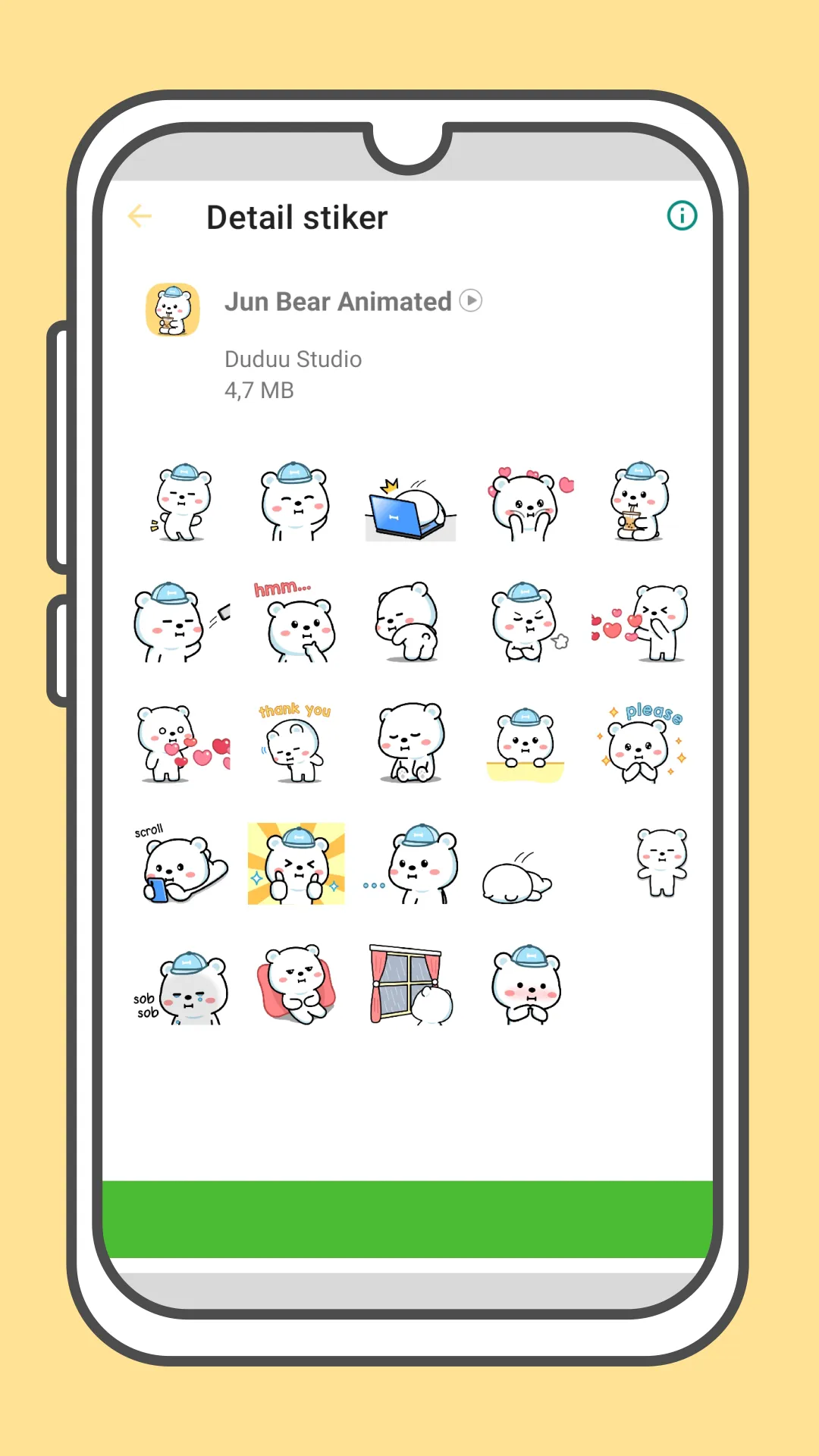 Oh My Bear Cute Stickers | Indus Appstore | Screenshot