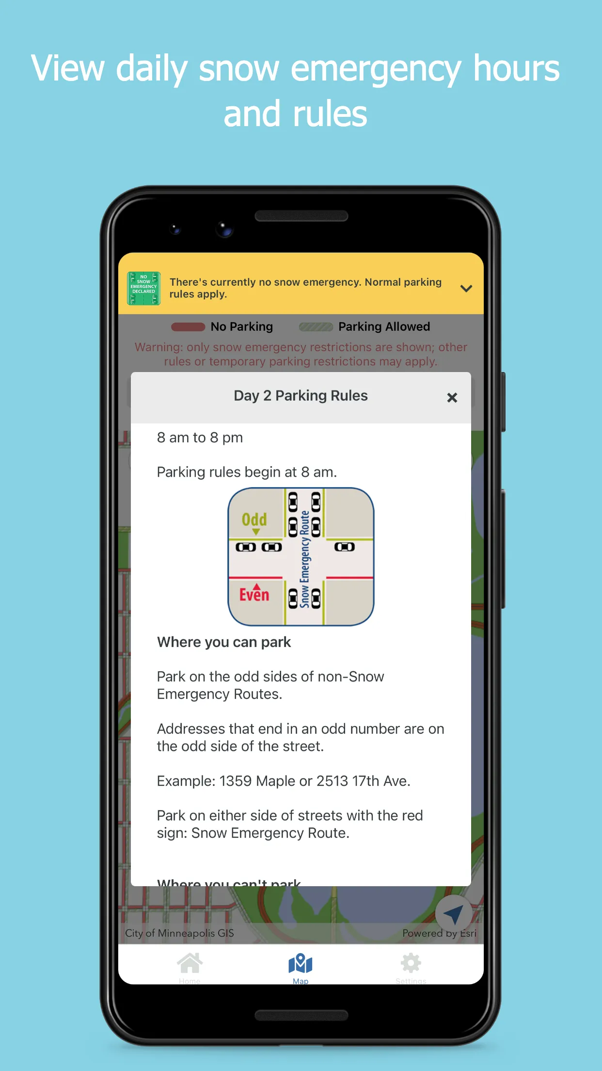 Mpls Snow Emergency Rules | Indus Appstore | Screenshot