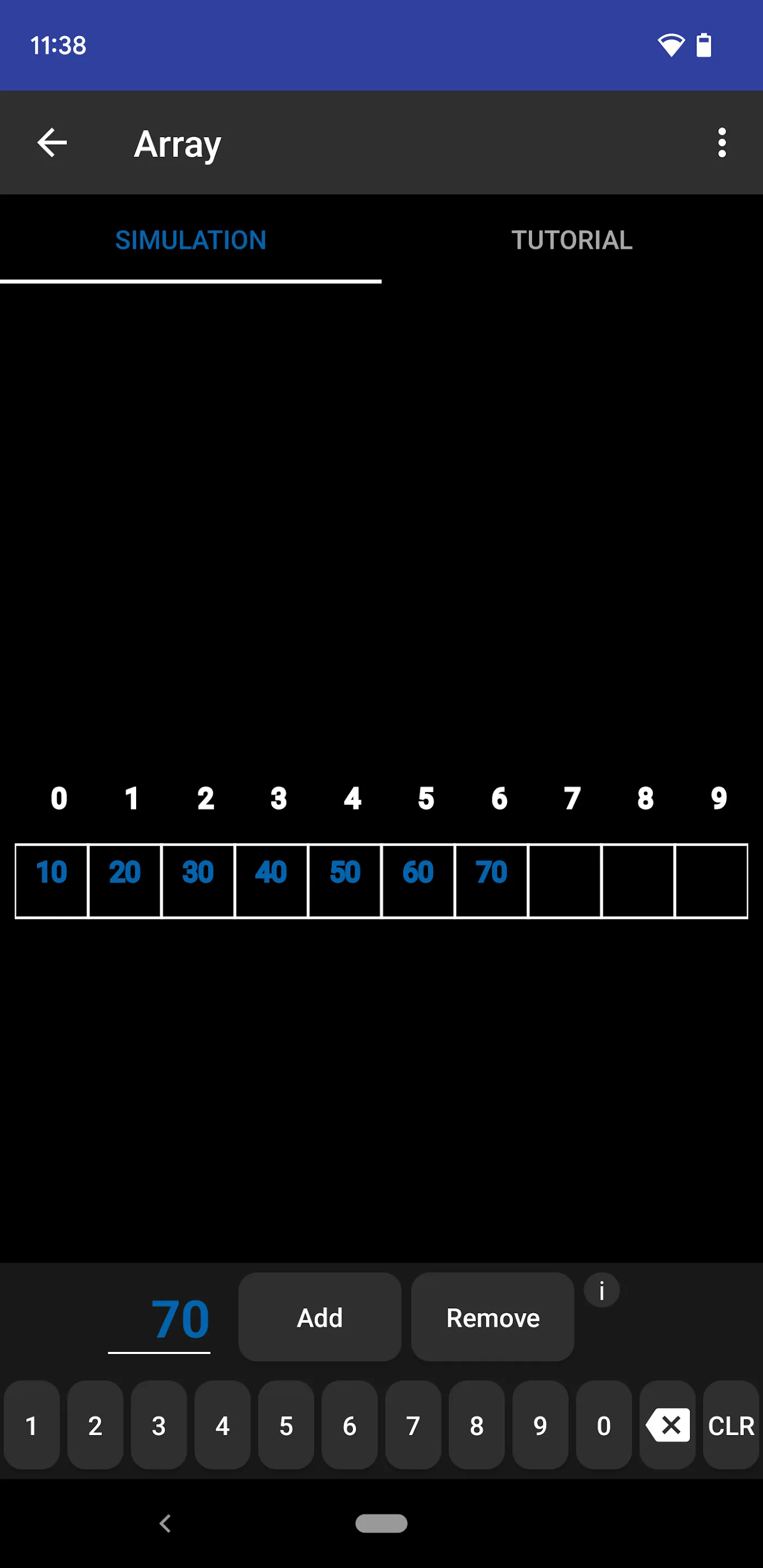 Data Structure Simulation | Indus Appstore | Screenshot