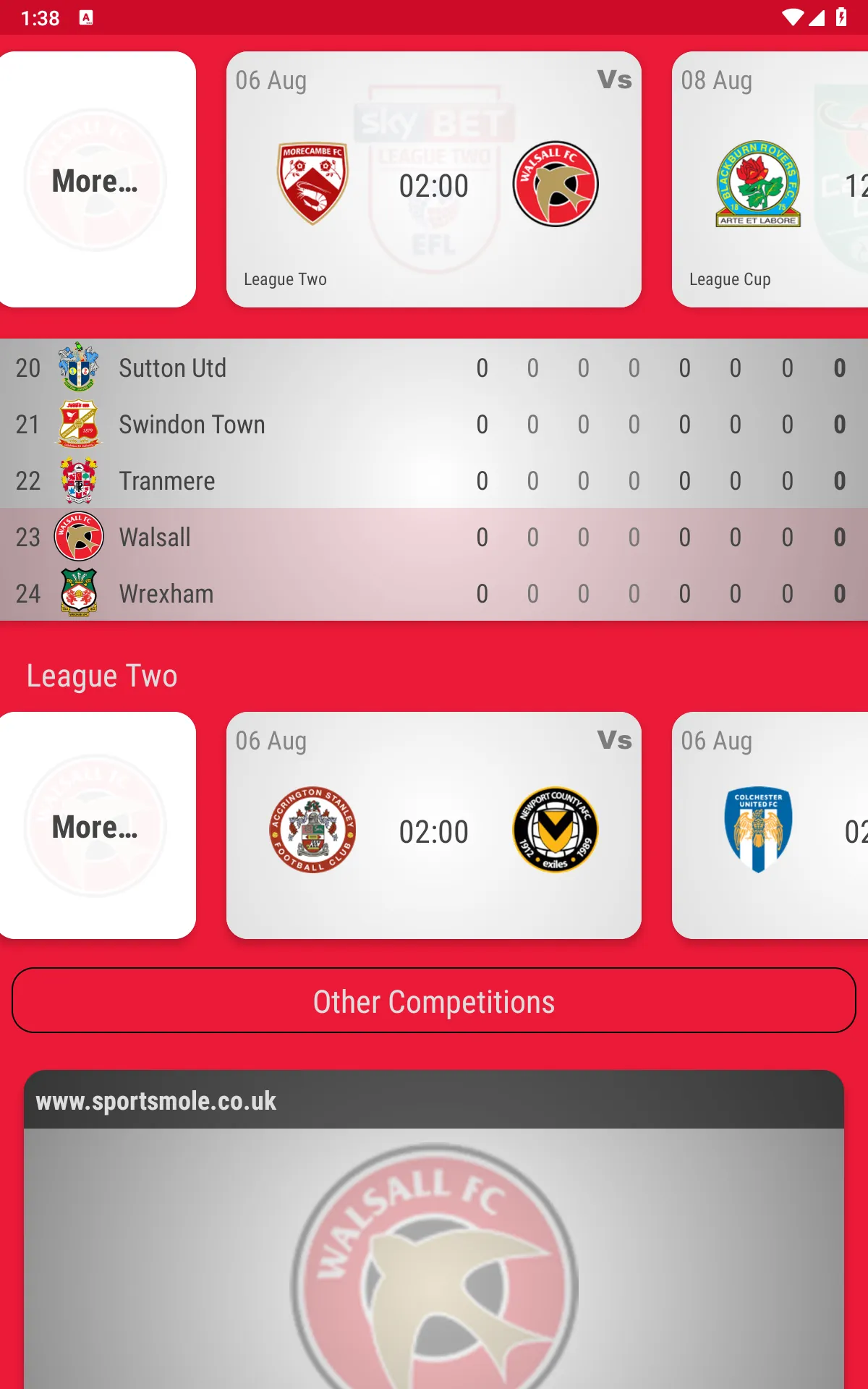 Walsall FC Fan App | Indus Appstore | Screenshot