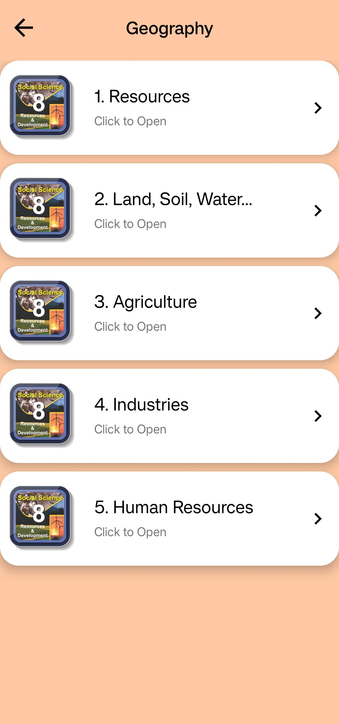 Class 8 Social Science 2023-24 | Indus Appstore | Screenshot