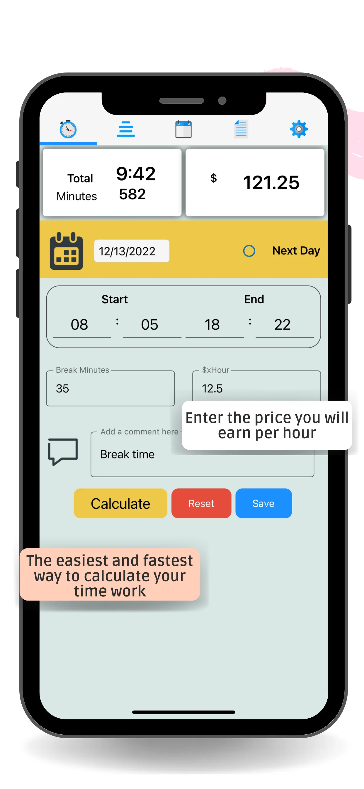 Work Time and Hours Tracker | Indus Appstore | Screenshot