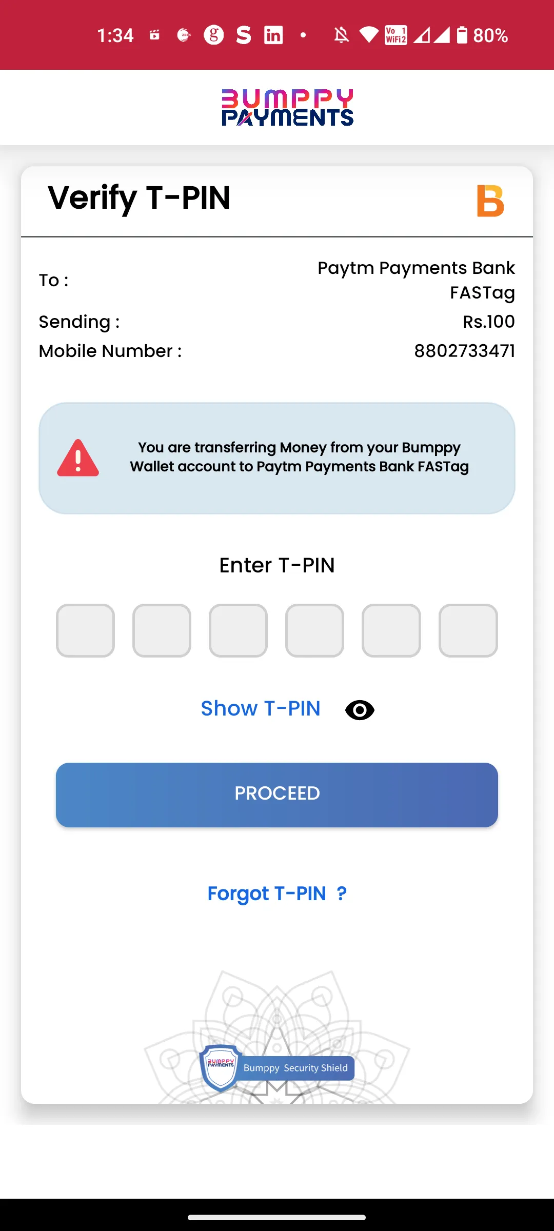 Bumppy Payments | Indus Appstore | Screenshot