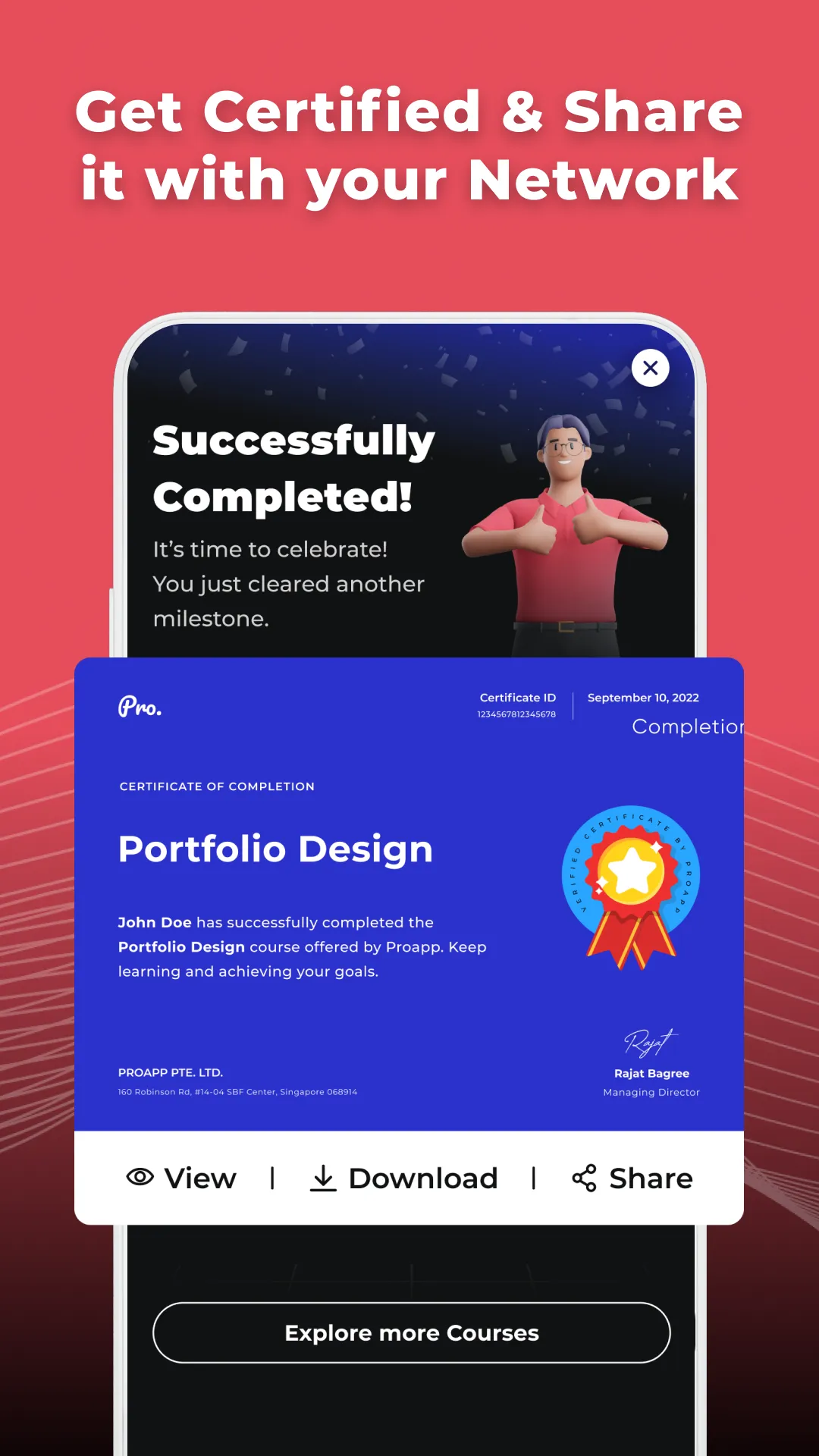 Learn Portfolio Design -ProApp | Indus Appstore | Screenshot