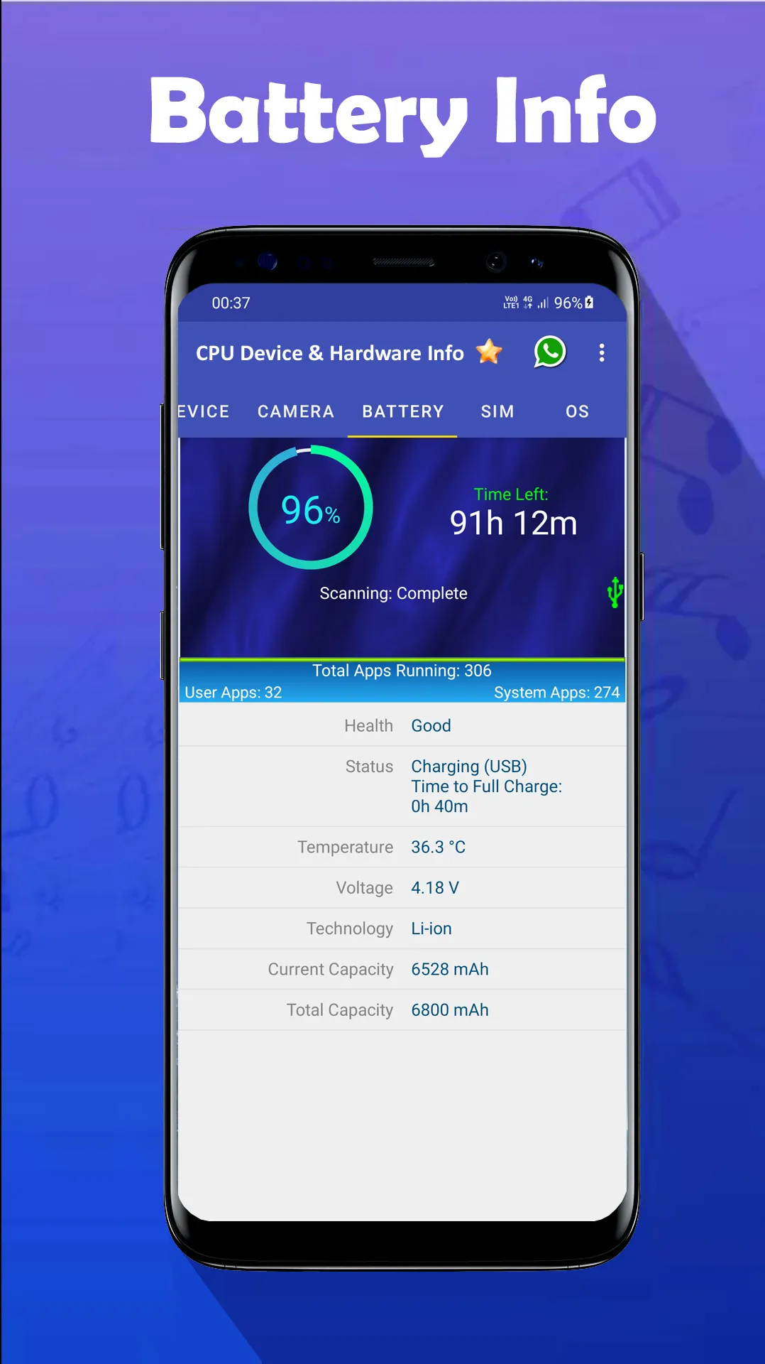 CPU Device & Hardware Info | Indus Appstore | Screenshot