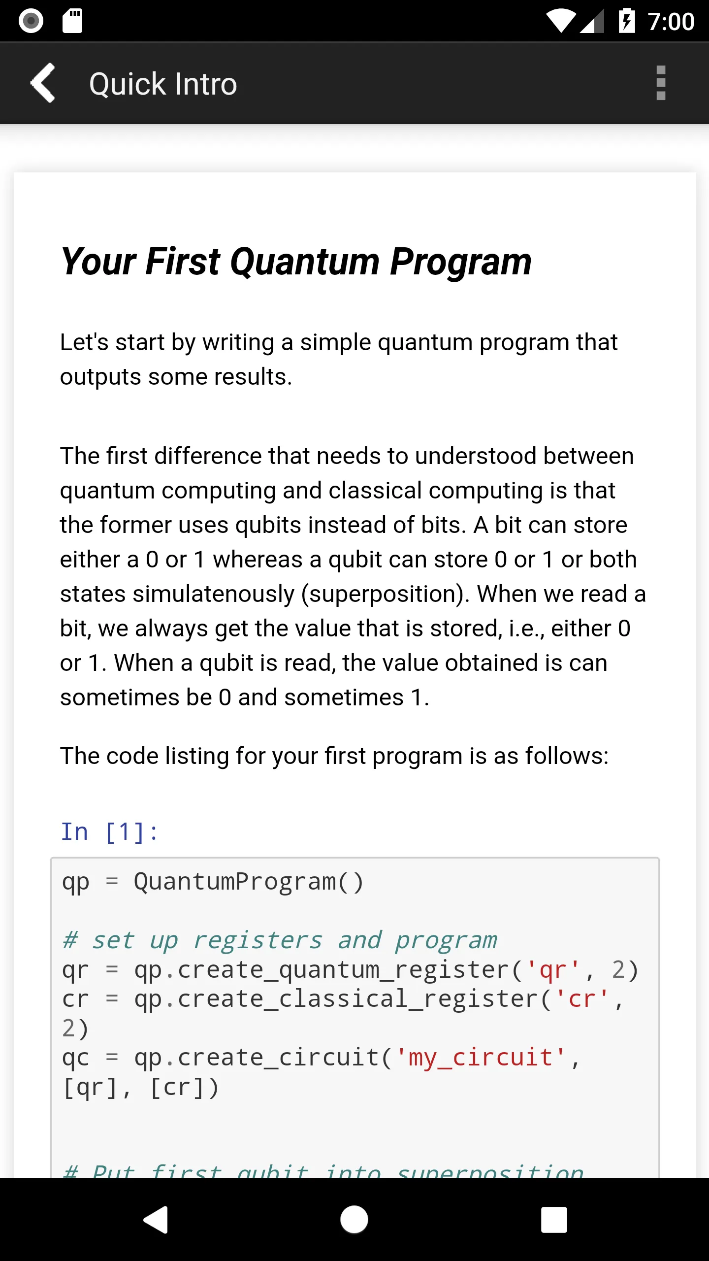 Quantum Programming Compiler | Indus Appstore | Screenshot