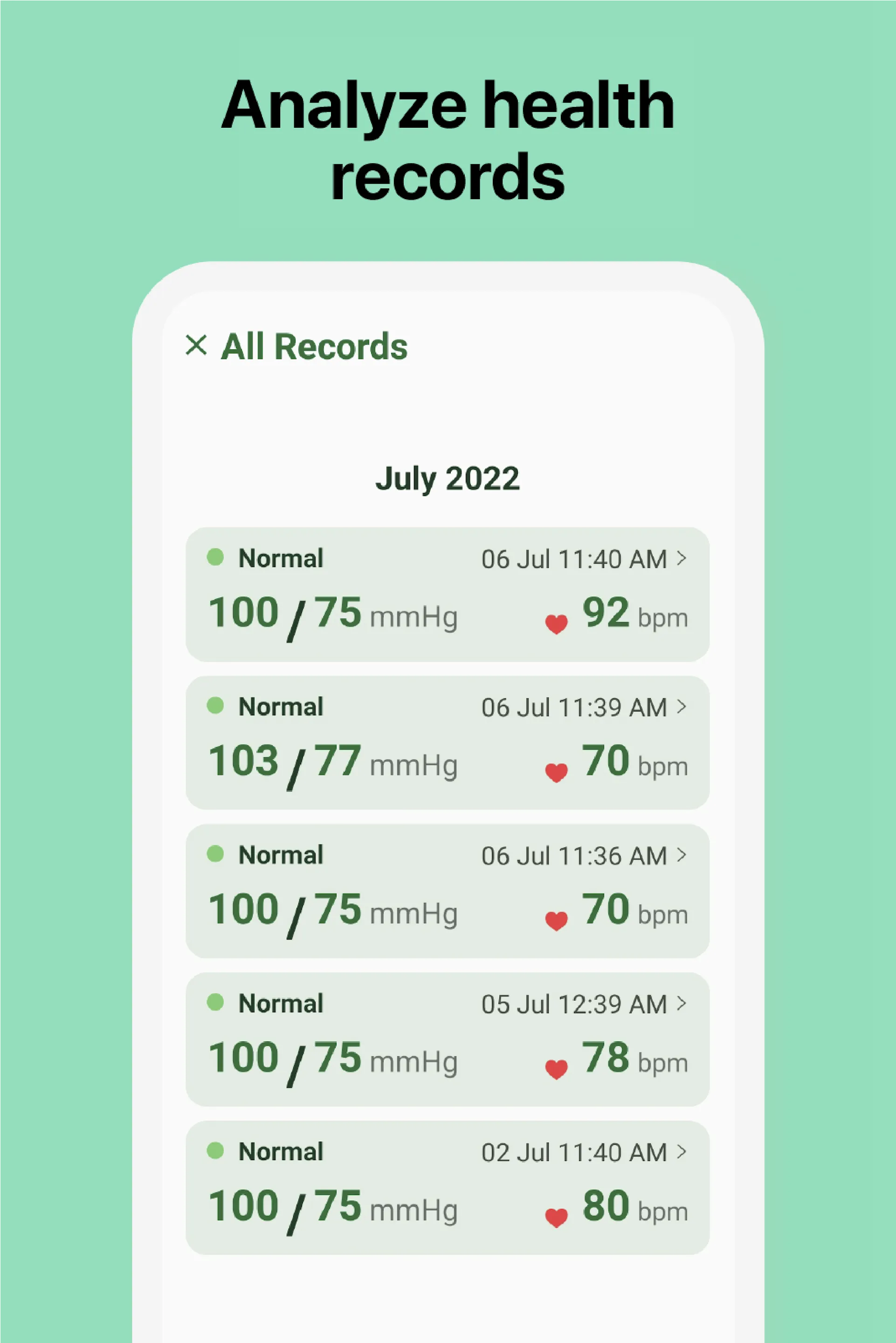 Blood pressure app: BP Logger | Indus Appstore | Screenshot