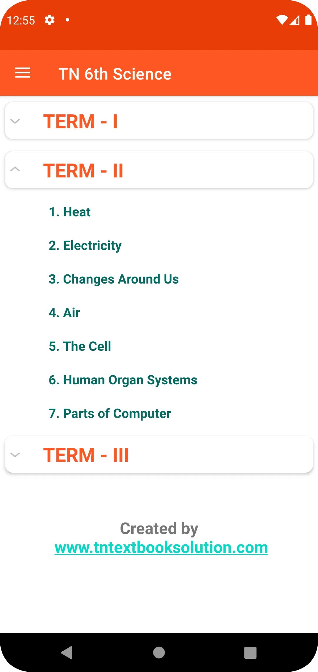 TN 6th Science Guide | Indus Appstore | Screenshot