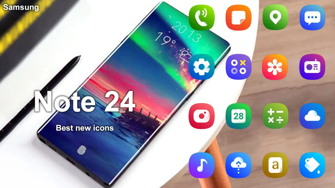 Samsung Launcher Note 24 Theme | Indus Appstore | Screenshot
