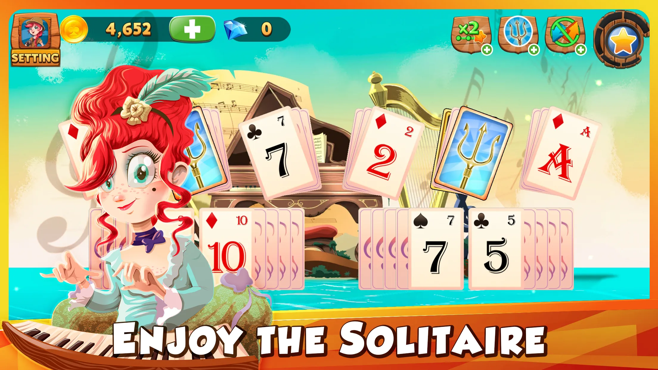 Solitaire Tripeaks Lost Worlds | Indus Appstore | Screenshot