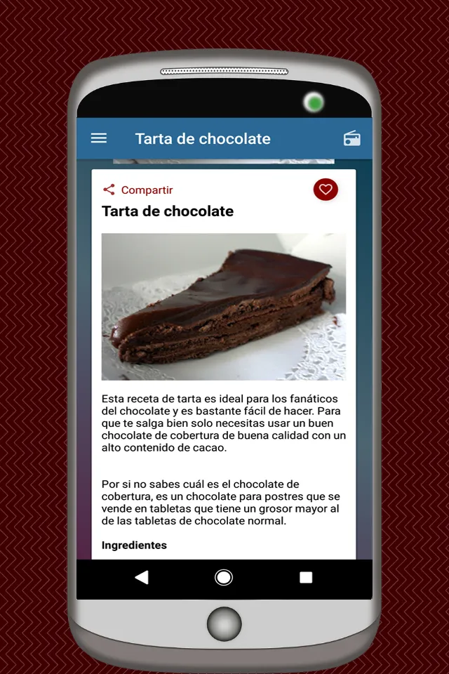 Recetas de Tartas Dulces | Indus Appstore | Screenshot