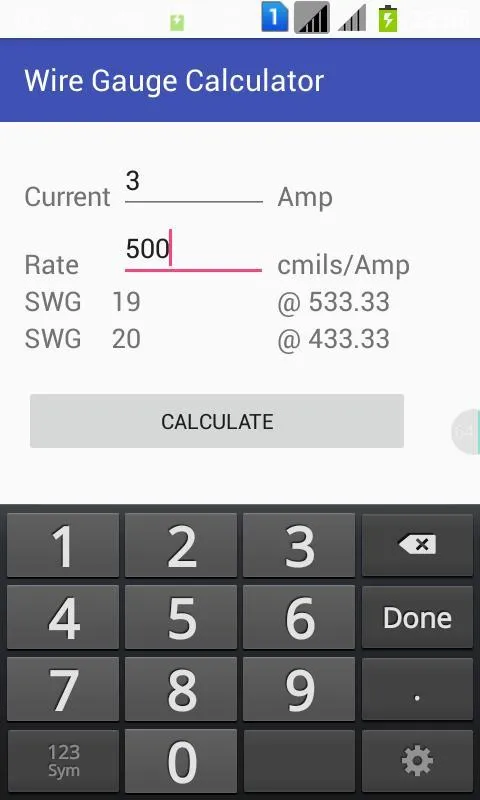 Wire Gauge Calculator | Indus Appstore | Screenshot