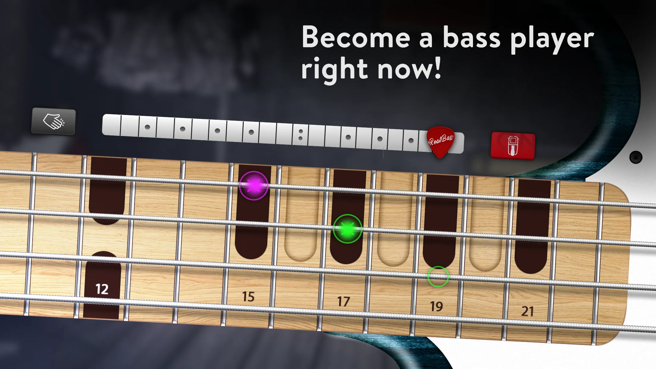 Real Bass: bass guitar | Indus Appstore | Screenshot