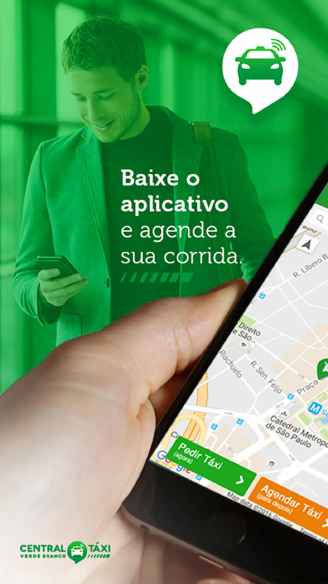 Central Táxi Verde Branco | Indus Appstore | Screenshot