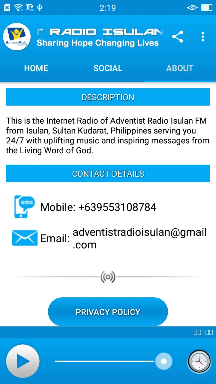 Adventist Radio Isulan FM | Indus Appstore | Screenshot