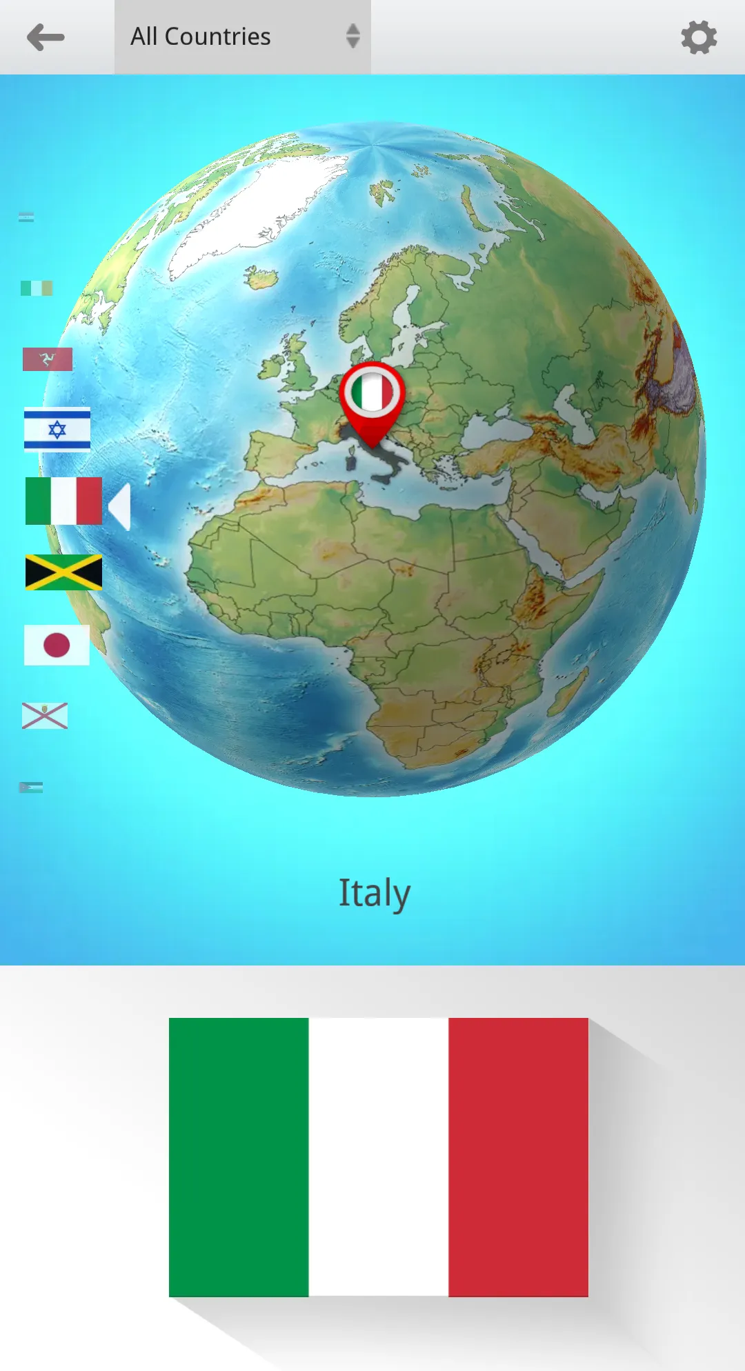 Flags On the Globe | Indus Appstore | Screenshot