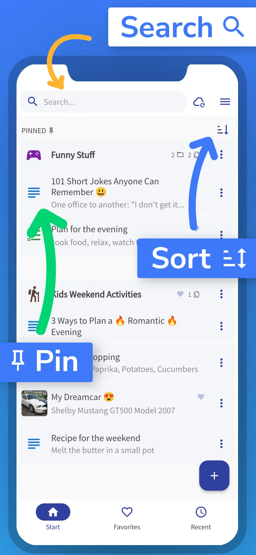 Notes in folders: Folino | Indus Appstore | Screenshot