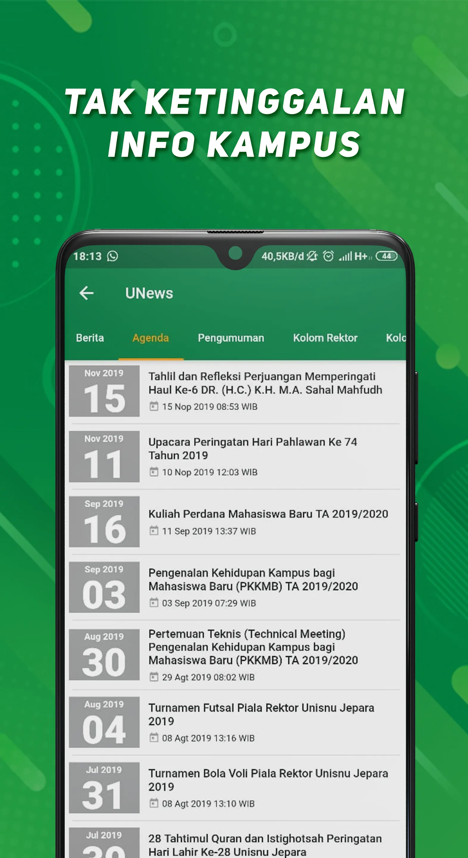 MyUNISNU | Indus Appstore | Screenshot