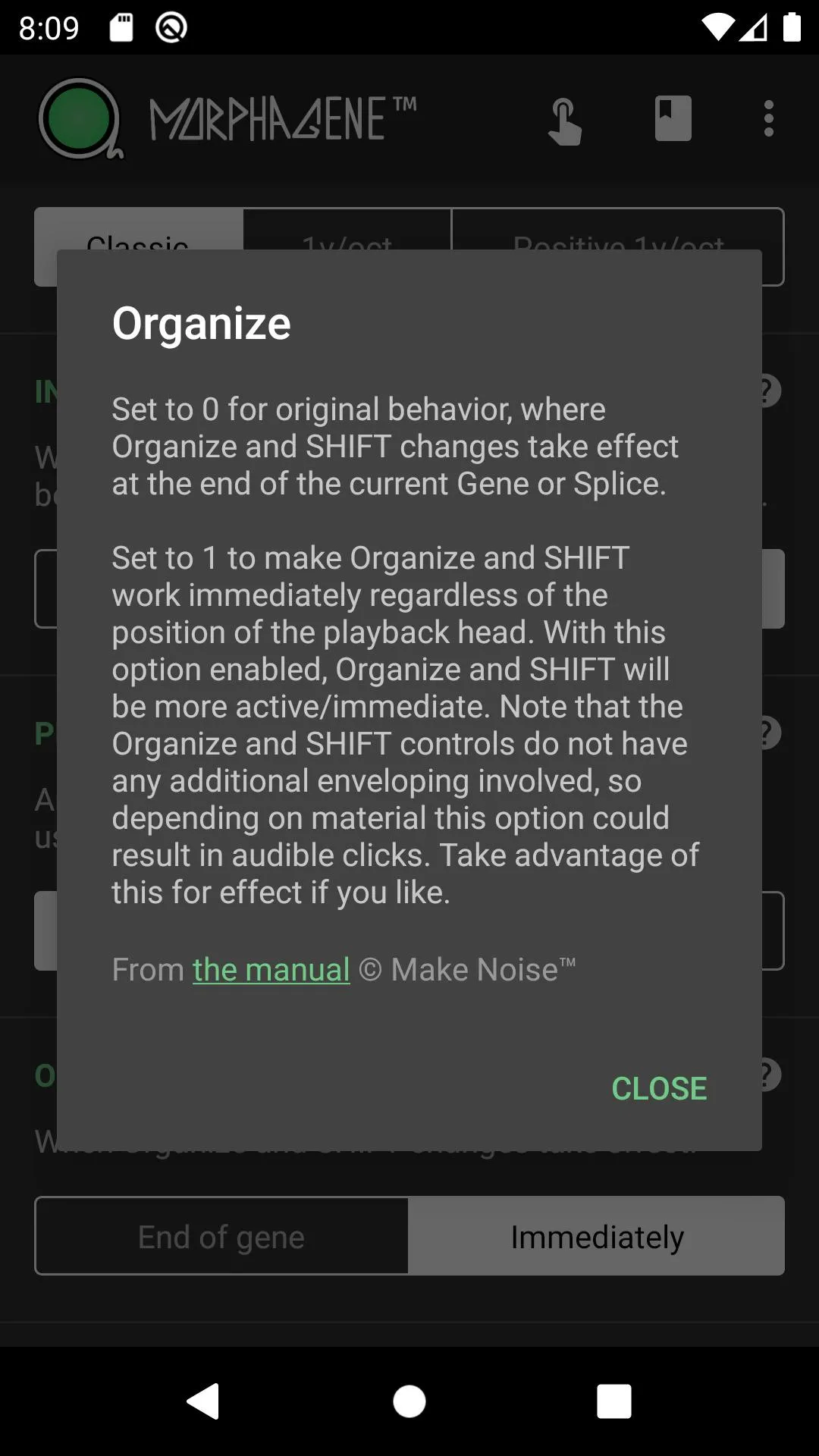 Morphagene options | Indus Appstore | Screenshot