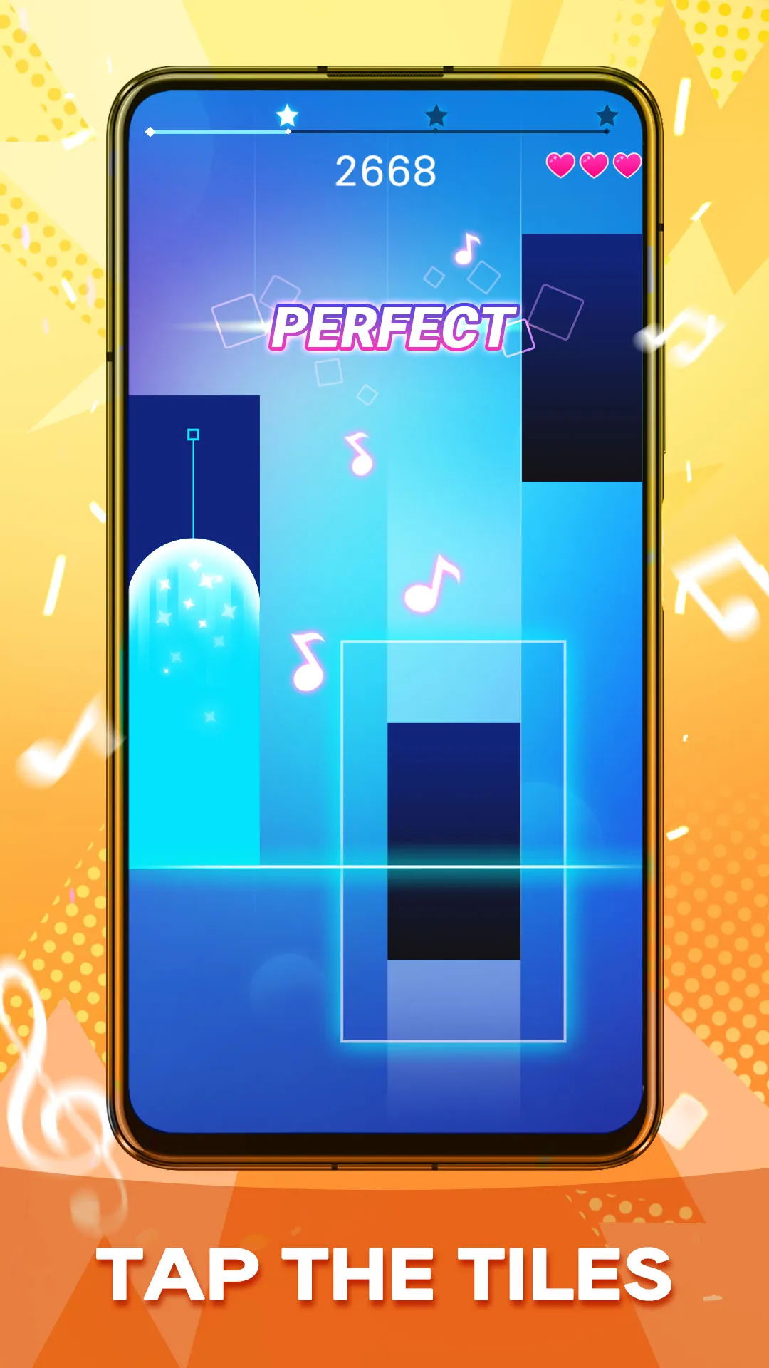 Piano Music Heart: Pop Tiles | Indus Appstore | Screenshot