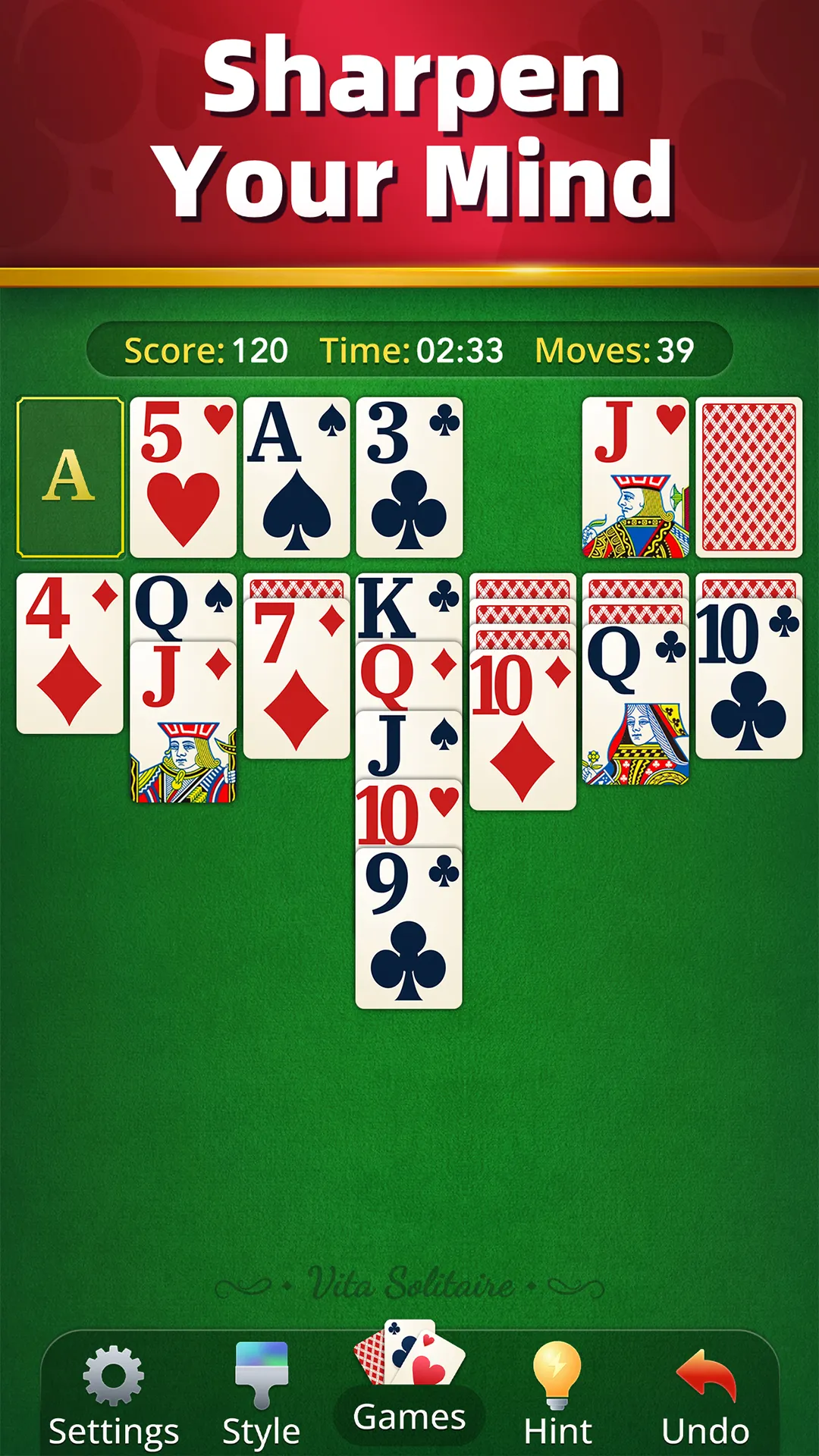 Vita Solitaire for Seniors | Indus Appstore | Screenshot