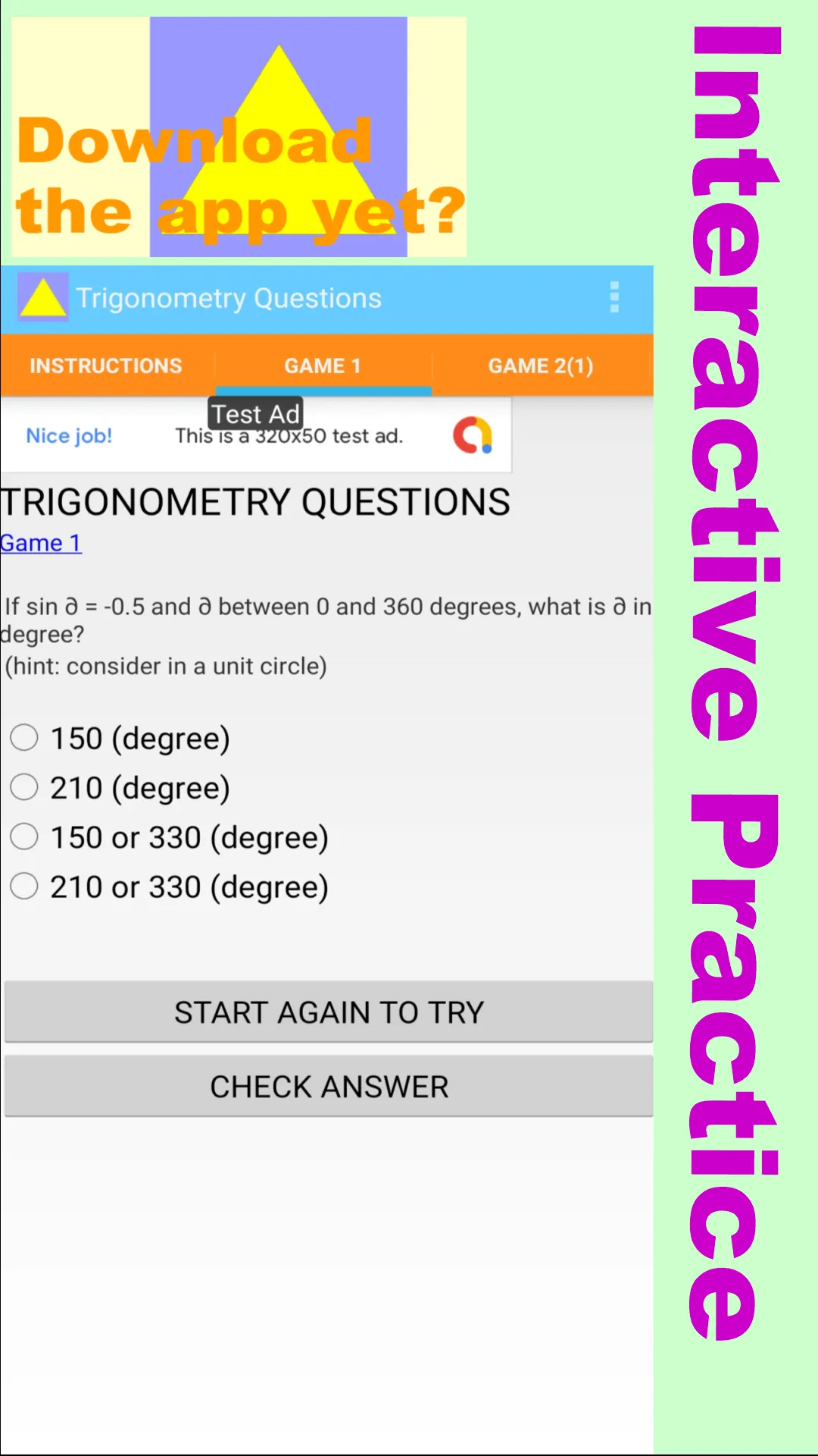 Trigonometry Questions | Indus Appstore | Screenshot