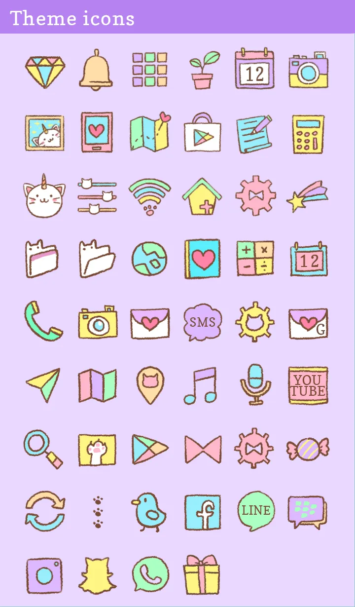 Caticorn Theme +HOME | Indus Appstore | Screenshot