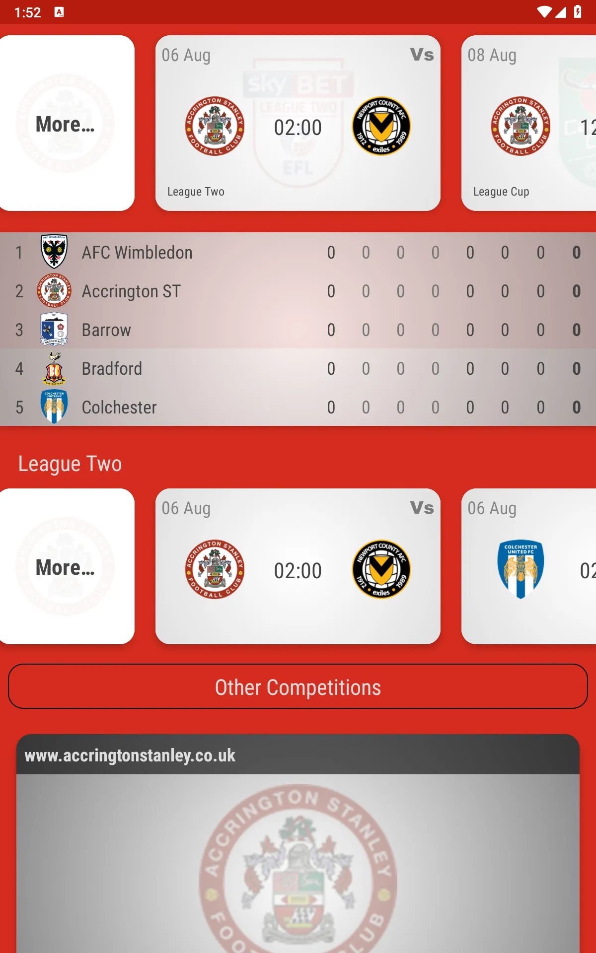 Accrington Stanley Fan App | Indus Appstore | Screenshot