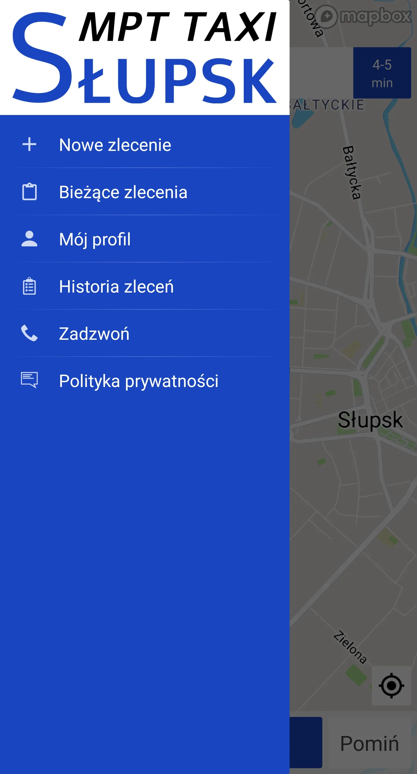 MPT Taxi Słupsk | Indus Appstore | Screenshot