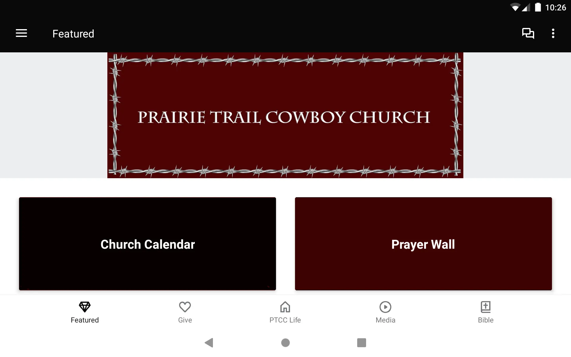 Prairie Trail Cowboy Church | Indus Appstore | Screenshot