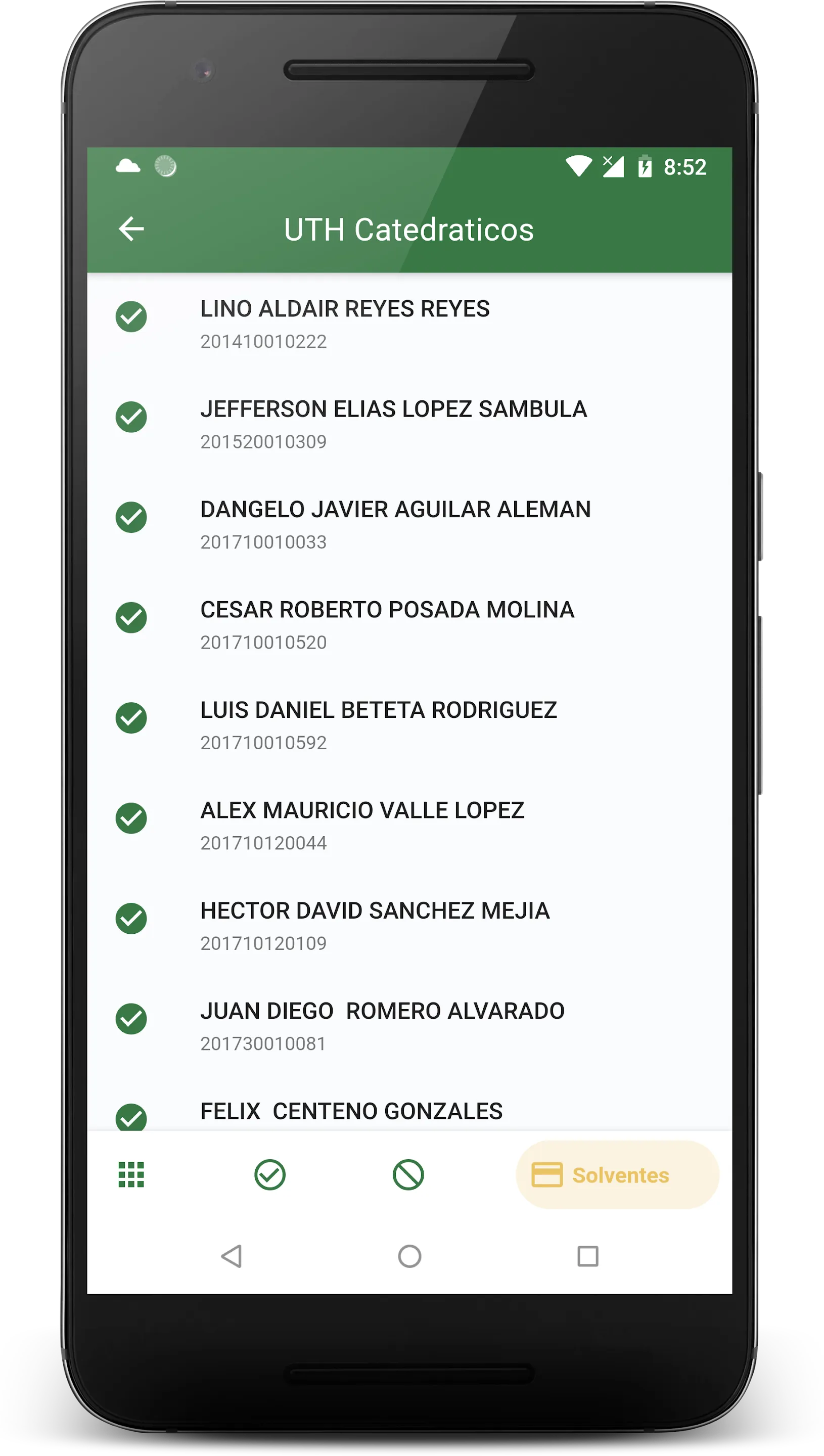 UTH Catedraticos | Indus Appstore | Screenshot