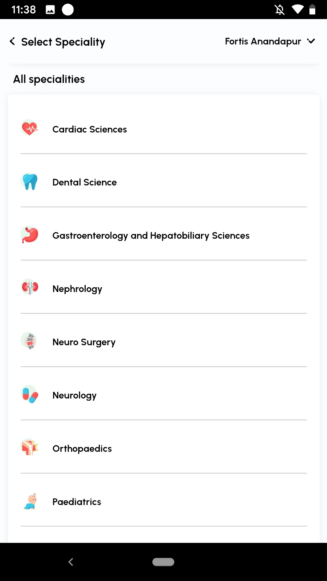 myFortis | Indus Appstore | Screenshot