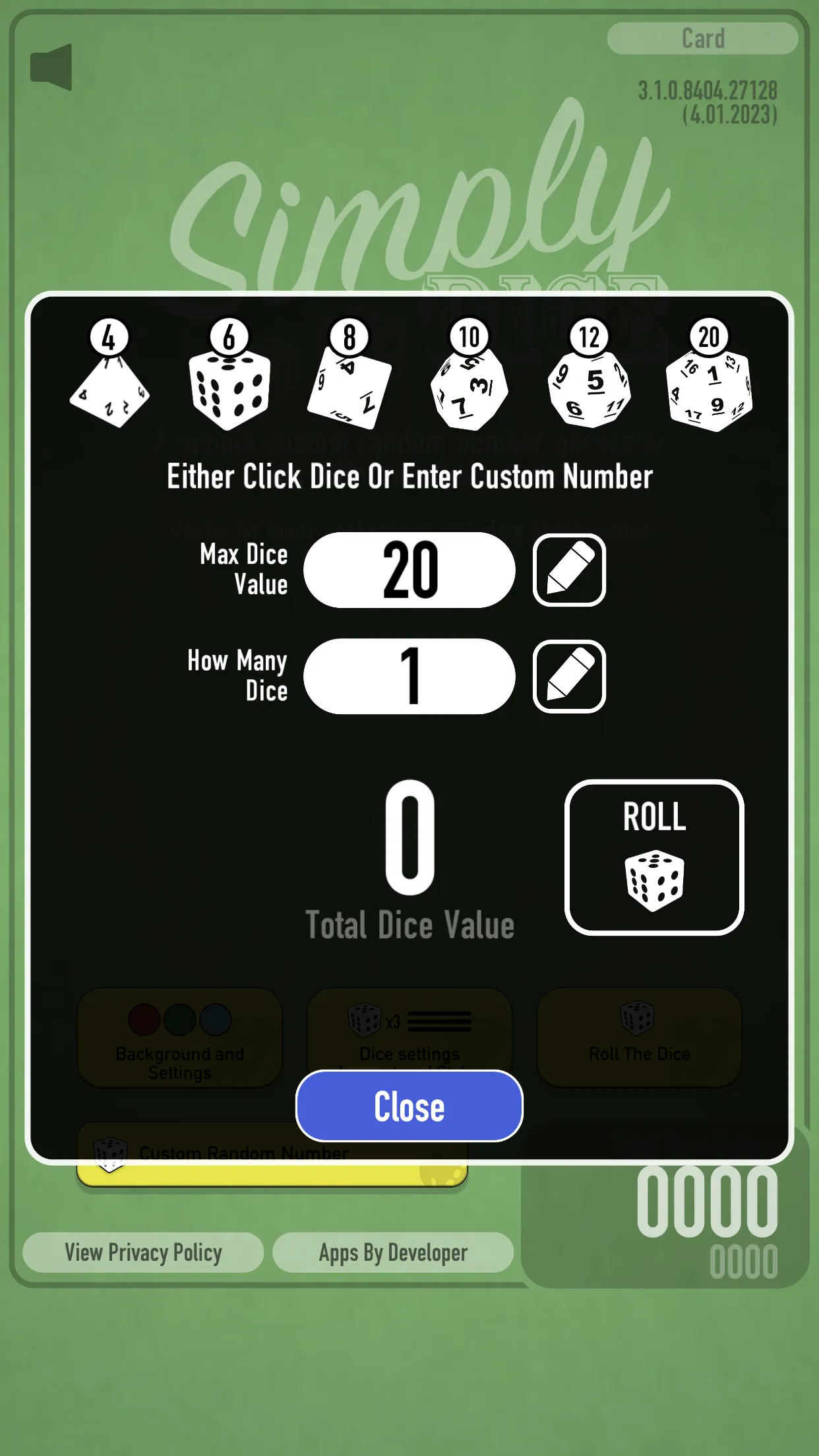 Simply Dice | Indus Appstore | Screenshot