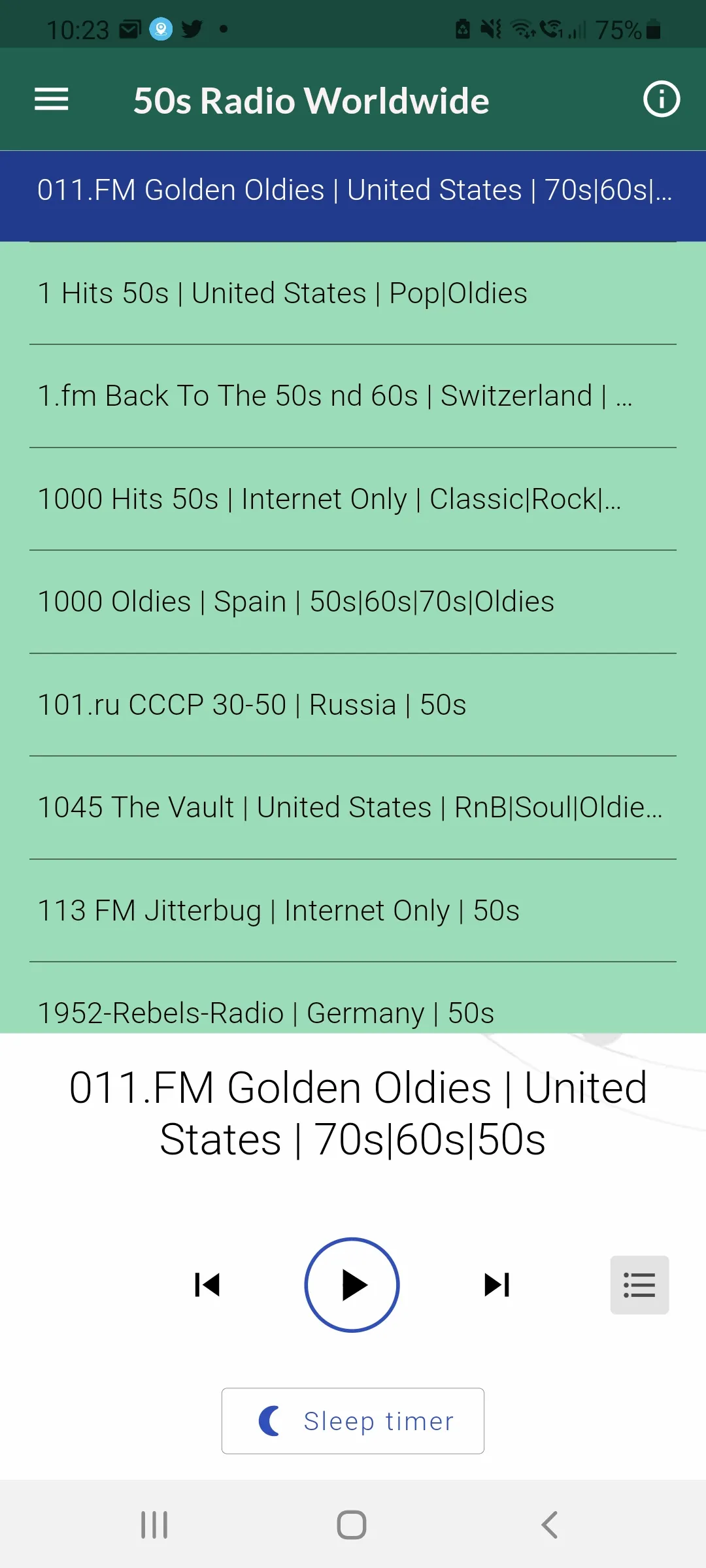 50s Radio Top Fifties Music | Indus Appstore | Screenshot