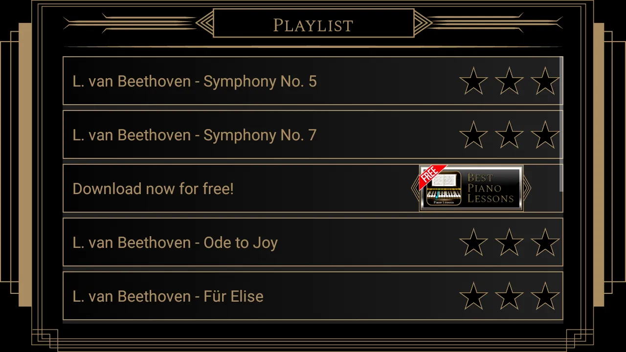 Piano Lessons Beethoven | Indus Appstore | Screenshot