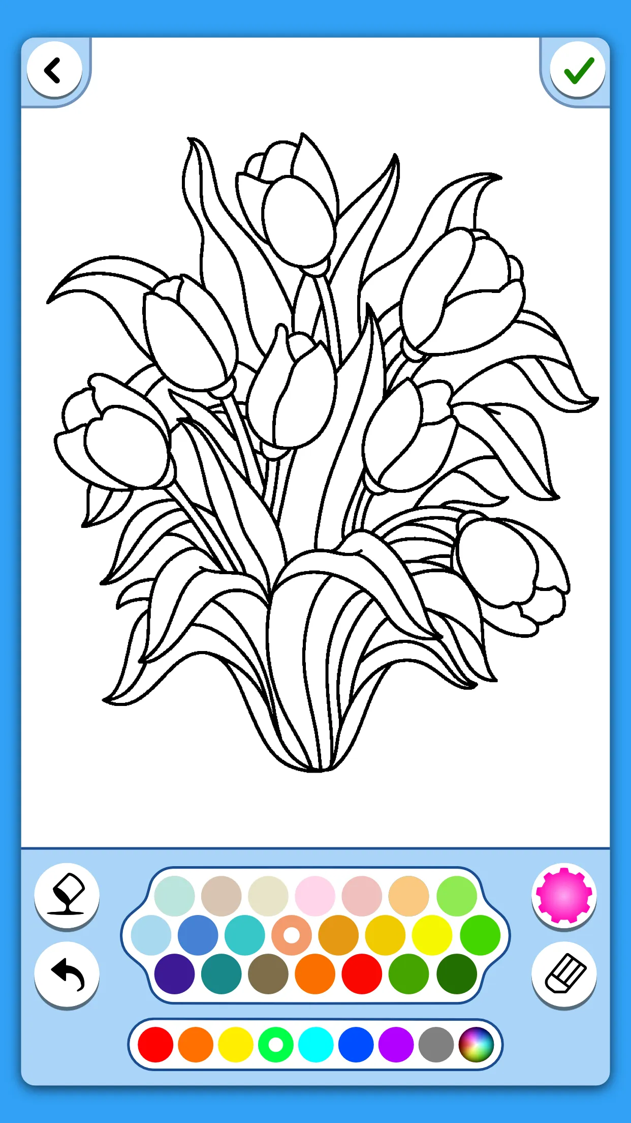 Adult Coloring: Flowers | Indus Appstore | Screenshot