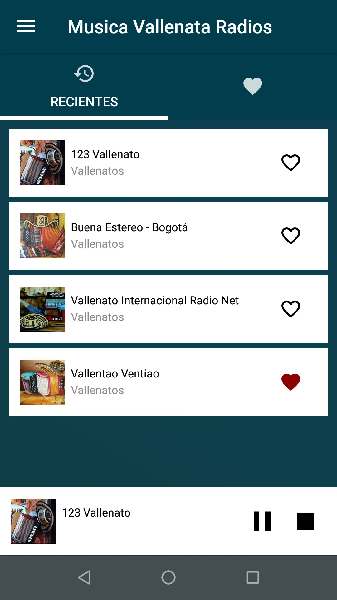 Vallenatos Radio | Indus Appstore | Screenshot