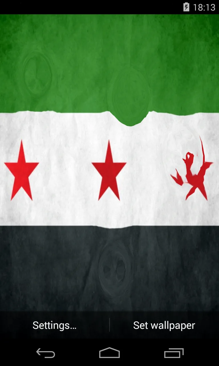 Flag of Syria Live Wallpaper | Indus Appstore | Screenshot