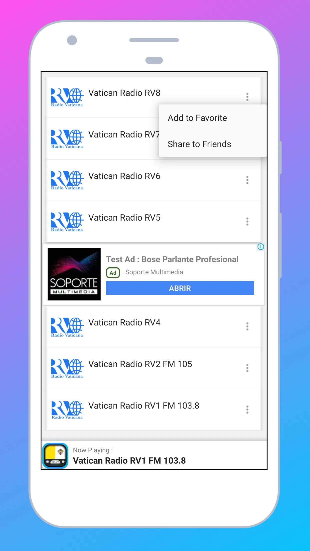 Radio Vatican City FM + Online | Indus Appstore | Screenshot