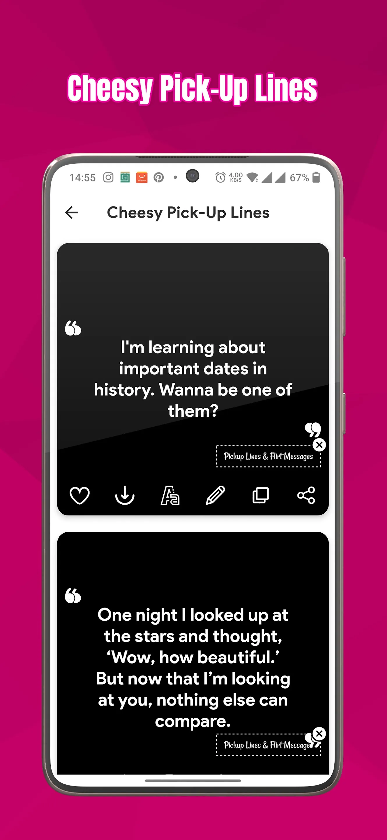 Pickup Lines - Flirt Messages | Indus Appstore | Screenshot