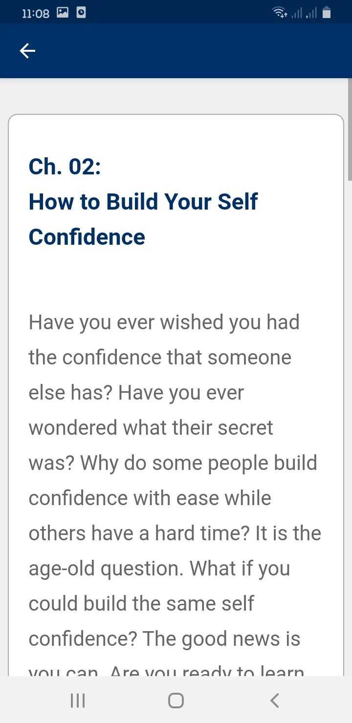 Self Improvement & Confidence | Indus Appstore | Screenshot