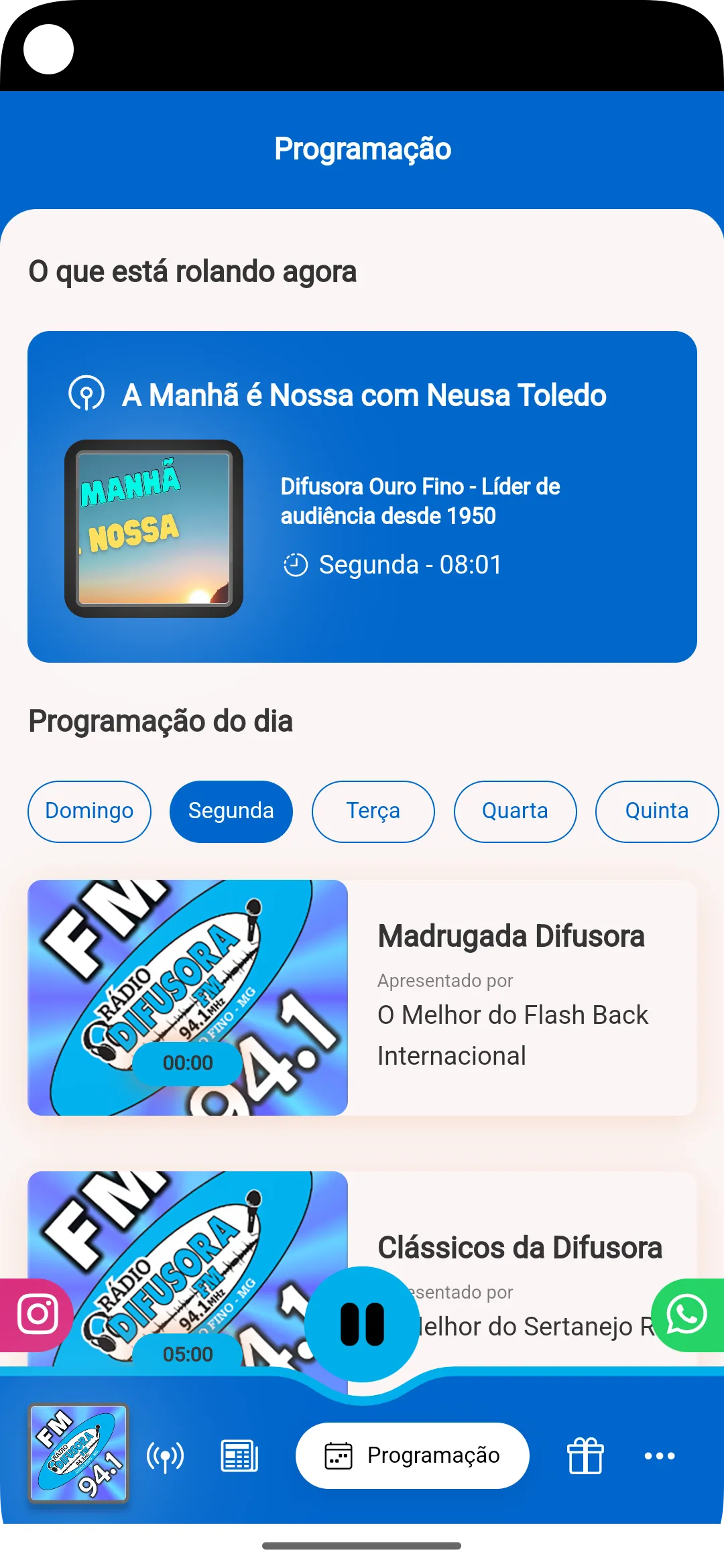 Difusora FM Ouro Fino | Indus Appstore | Screenshot