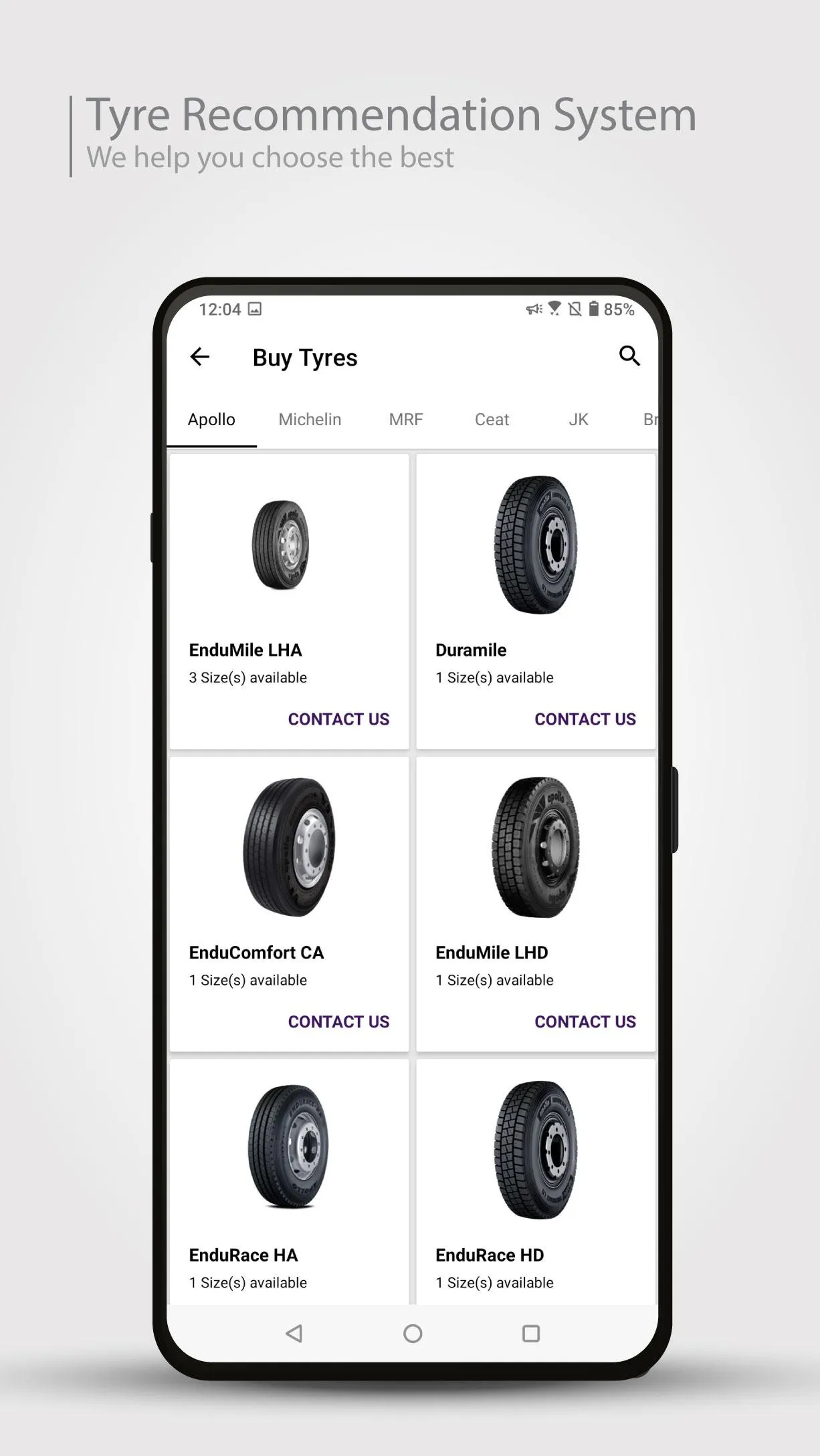 Tyre Tracker | Indus Appstore | Screenshot